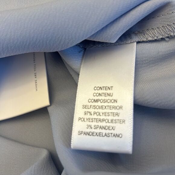 WAYF pale blue long sleeve blazer Size M New - Picture 7 of 8